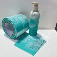 Etiquetas Termoencogibles Personalizadas con MOQ Bajo, Envoltura Termoencogible para Botellas de Cosméticos, Película Plástica para Productos