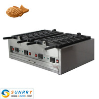 Gaufrier à base de plantes naturelles, électrique, modèle, Commercial, Machine à gaufres, minuterie, pour poissons