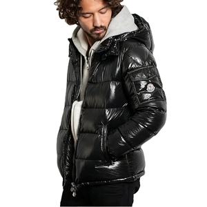 เสื้อแจ็คเก็ตดาวน์บุหนาอุ่นราคาประหยัดสำหรับผู้ชาย มีฮู้ดและสายรัดแบบเสื้อพัฟเฟอร์ฟิช สไตล์สตรีท เสื้อแจ็คเก็ตดาวน์บุฮู้ดสำหรับผู้ชายรุ่นมายา - Product Image 5