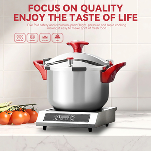 Ensemble de casseroles à pression professionnelles en acier inoxydable 3L 4L 6L 8L 10L 304 pour cuisinière à induction - Product Image 4