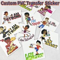 Étiquettes en PVC en vinyle d'impression imperméables pour boîte d'emballage Autocollant de transfert adhésif d'impression d'autocollant en PVC personnalisé de haute qualité