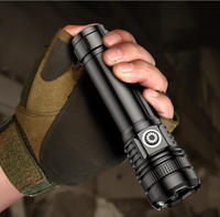Lampe torche multifonctionnelle pour l'aventure en plein air, puissante, à focalisation fixe, portable, avec allumage, rechargeable, pour le camping