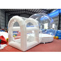 Château gonflable en PVC blanc de qualité commerciale, maison gonflable, tente, fête de mariage, maison à bulles, ballon