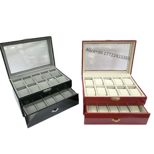 Factory Direct Double-layer 20-slot <b>watch</b> <b>case</b> Wooden <b>Watch</b> Box Luxury <b>Watch</b> Organizer Brand <b>Watch</b> Box Custom Logo Available - Product Image 3