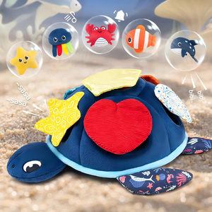 Juguete <span class=keywords><strong>de</strong></span> Peluche Interactivo Baby Peekaboo con Diseño <span class=keywords><strong>de</strong></span> Animales Marinos, Apto para Niños <span class=keywords><strong>de</strong></span> 0 a 3 Años, Juguete para el <span class=keywords><strong>Desarrollo</strong></span> <span class=keywords><strong>de</strong></span> la Coordinación Mano-Ojo - Product Image 2