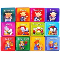 Guía de Bolsillo de Buenas Maneras, Juego de 12 Libros, Tapa Dura, Papel Kraft, Modelo TY-308