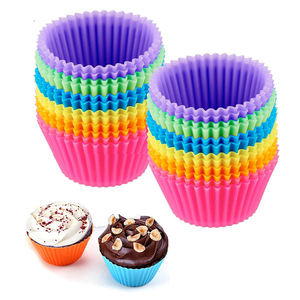 Morandi Color Series <b>Eco</b>-Friendly Dishwasher Safe Silicone Mafen Cup Baking Cake Mold Flower Thickened Baked <b>Egg</b> Tarts Steamed - Product Image 2