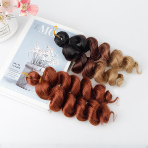 Extensiones de Cabello Rizado Corto de Fibra Sintética de Alta Temperatura, Rizos Espirales Afro, Trenzas de Ganchillo de Una Sola Tira para Mujeres Negras - Product Image 6