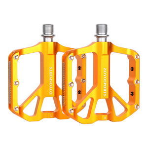 Vente en gros de pédales de vélo personnalisées ultra-légères en aluminium, pointes antidérapantes amovibles, réflecteurs, accessoires pour pédales de vélo de montagne - Product Image 1