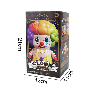 2024 nuevo juguete <span class=keywords><strong>de</strong></span> <span class=keywords><strong>payaso</strong></span> <span class=keywords><strong>de</strong></span> plástico musical con batería ligera funciona bebé caminar bailando juguetes para niños - Product Image 6