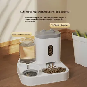 Comedero y Bebedero Plegable Automático Ecológico de Plástico Sólido Dos en Uno para Perros y Gatos de Tamaño Pequeño para Interiores - Product Image 2