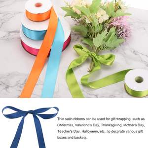 Cintas de Satén Personalizadas al por Mayor, 100 Yardas, 4 cm, Cinta de Satén de Tela de Poliéster Impresa con Logotipo para Regalos y Decoraciones - Product Image 2