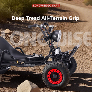 OEM 2000W dành cho người lớn Điện off-road Go Kart 2000W động cơ chuỗi ổ đĩa đôi xương đòn treo 6 inch bánh xe sắt đi Kart - Product Image 3