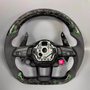 Volante de Fibra de Carbono Forjado Personalizado Más Vendido para Audi A3 <span class=keywords><strong>A4</strong></span> A5 A6 A7 B8 B9 R8 Q4 Q5 Q6 S3 S4 RS3 RS4 RS5 B8.5 S7 - Product Image 1