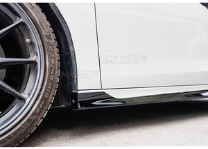 สเกิร์ตข้างคาร์บอนไฟเบอร์ลุค MUGEN สำหรับ Honda Civic รุ่นที่ 11 ปี 2021-2024 ชุดแต่งสปอยเลอร์รอบคัน อุปกรณ์ตกแต่งรถยนต์ - Product Image 2