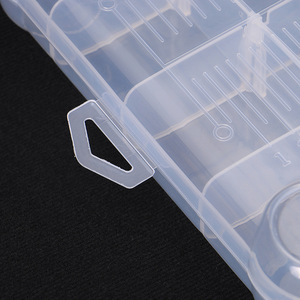 Fábrica BSCI, Venta al por Mayor, OEM, ODM, Caja de Almacenamiento de Señuelos de Pesca de Plástico Rígido Transparente de Alta Calidad con 18 Compartimentos, para Ríos y Arroyos - Product Image 4