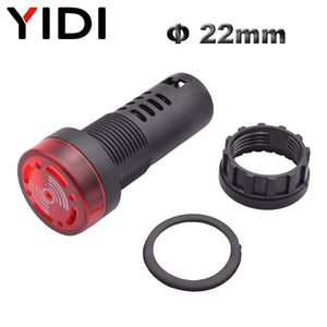 22 मिमी प्लास्टिक बजर लाल हरे रंग का नेतृत्व संकेतक पायलट प्रकाश चेतावनी सिरेन 12 वी 24 वी 220 वी - Product Image 2