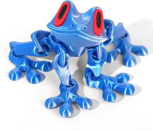 Nouvel Aimant de Réfrigérateur Grenouille Magnétique en Plastique 2025 - Grenouille Articulée Imprimée en 3D, Jouet Animal Mignon pour la Décoration de la Maison et du Bureau - Product Image 1