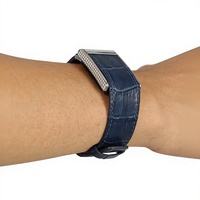 Bracelet en cuir véritable Midnight pour Whoop 5.0 5.0MG - Bracelet souple, confortable et réglable ODM OEM