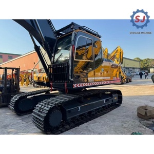 Excavatrice sur chenilles Hyundai d'occasion robuste de 22 tonnes, modèle R220LC-9S 2023, avec pompe hydraulique PLC, boîte de vitesses et moteur, en bon état, à vendre - Product Image 3