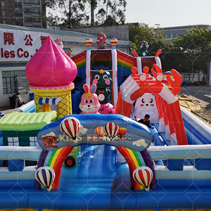 <span class=keywords><strong>Grand</strong></span> trampoline gonflable extérieur de château sautant avec le thème de zoo <span class=keywords><strong>animal</strong></span> pour des adultes et des enfants - Product Image 6