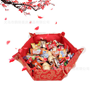 Plato de frutas rojo Xijiale de 24 cm, caja de dulces para decoración de banquetes de boda - Product Image 3