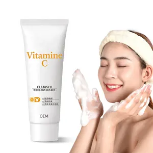 2023 100Ml Nhãn Hiệu Riêng Tùy Chỉnh Vitamin C Sữa Rửa Mặt Giữ Ẩm Hữu Cơ Tự Nhiên Vitamin C Rửa Mặt Cho Da Dầu