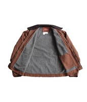 Vêtements de travail américains OEM, toile de canard lourd en coton tissé, tissu personnalisé, veste de travail d'hiver