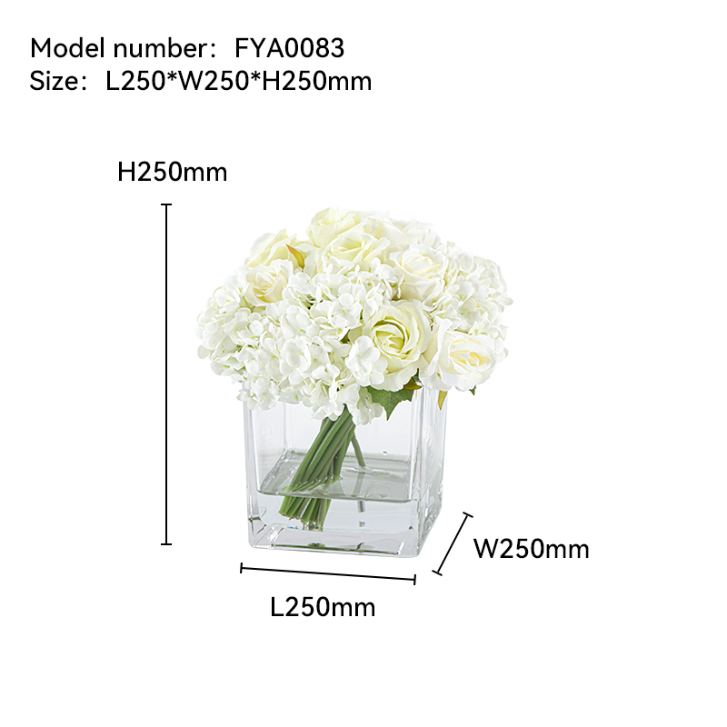 Conjuntos de Peonías Artificiales, Hortensias y Rosas Pequeñas - FYA0083