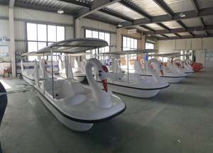 Bateau cygne à pédales en fibre de verre, nouveau design, pour 2 ou 4 personnes, idéal pour parc aquatique, pédalo économique, bateau-vélo cygne en fibre de verre à <span class=keywords><strong>vendre</strong></span> - Product Image 3