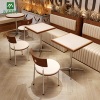 Nouvelle arrivée de meubles personnalisés pour café et restaurant ensemble de table de stand et de chaises pour café en bois massif