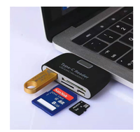 Nuevo Adaptador OTG Tipo-C a USB 2.0 SD/Micro de Venta Caliente de Fábrica para Computadora Portátil/Teléfono USB-C Convertidor Multifunción