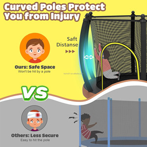 Trampolín para deportes al aire libre Zoshine de 60 pulgadas, tamaño personalizable, suministros de <span class=keywords><strong>Fitness</strong></span>, juguete para niños, hogar aplicado - Product Image 4