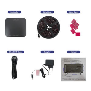 Kit Lampu Latar <span class=keywords><strong>LED</strong></span> Joystar 5m untuk TV 4K UHD 60HZ HDMI 2.0 Sync Box RGBIC IP65, Lampu <span class=keywords><strong>LED</strong></span> Ambient di Layar yang Sama untuk TV 75-85 Inci - Product Image 5