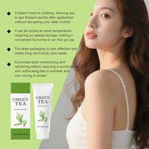 Crema Corporal de Té Verde 100g, Marca Privada OEM, Vegana, con Aloe y Colágeno, Hidratante, Luminosa, No Pegajosa - Product Image 4