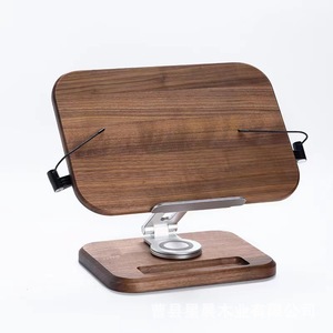 Soporte de lectura de madera maciza, soporte para libros de escritorio para estudiantes y niños, estante de almacenamiento multiusos - Product Image 5