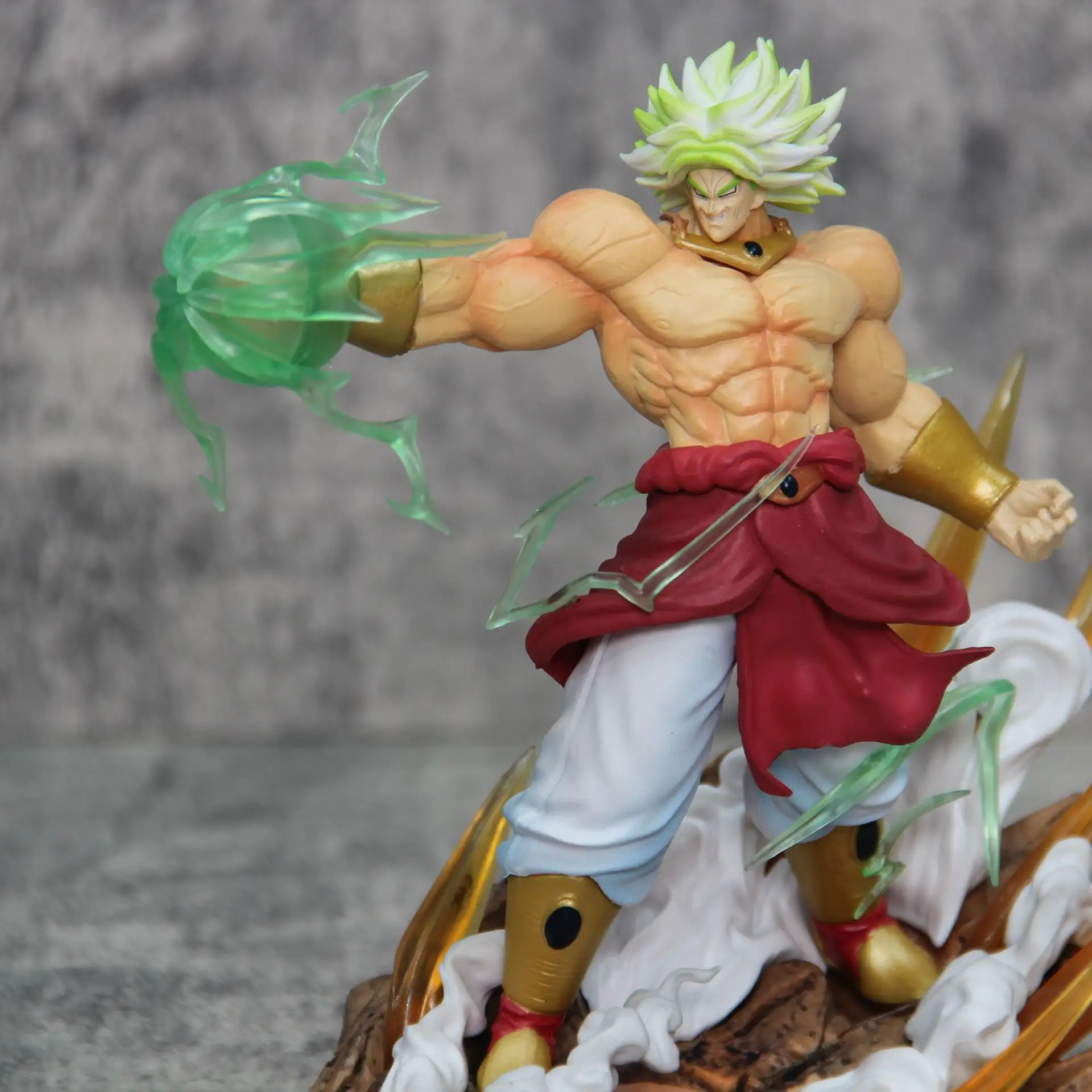 Custom Made PVC Super Saiyan Muscle Z Action Figures Son Goku Dragonball Broly vs Goku Cartoon Toy Action Anime Figure