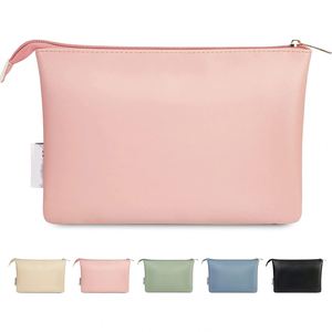 Fashion PU Leather Zipper Cosmetic Bag Travel Portable Waterproof <b>Makeup</b> <b>Storage</b> Pouch <b>for</b> Women - Product Image 1