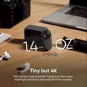 Caméra d'action Insta360 GO 3S - Caméra de vlog portable 4K ultra-compacte, POV mains libres, stabilisation, 140 min d'enregistrement, étanche, POV pour animaux de compagnie - Product Image 5
