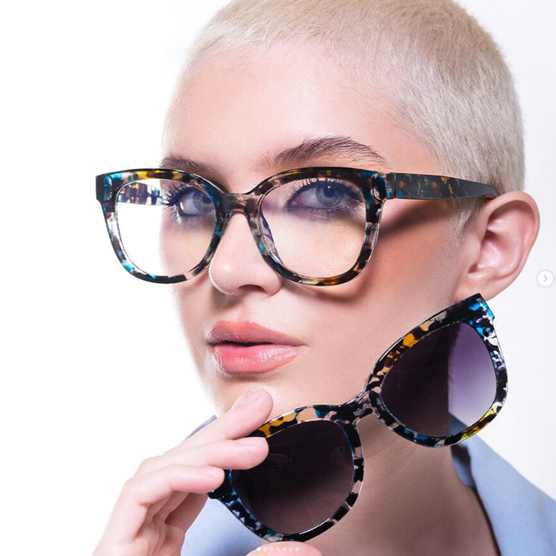 82041 Magnet Clip on Polarized Sunglasses Fashion Anti Blue Light <strong>2026</strong> Women Luxury Brand Square Frame <strong>2</strong> <strong>in</strong> <strong>1</strong> Eyeglasses