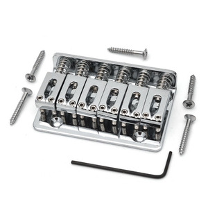 <span class=keywords><strong>Ponte</strong></span> per chitarra elettrica di colore argento nero a 6 corde di alta qualità <span class=keywords><strong>ponte</strong></span> per chitarra da 65mm - Product Image 1