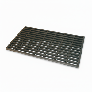 Alfombrillas de puerta con respaldo antideslizante finas rectangulares de goma - Product Image 1