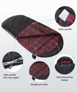 Phong cách mới nhà máy bán buôn câu cá không thấm nước và bền flannel warmcoldproof cắm trại ngoài trời rộng hơn sleepingbag - Product Image 2
