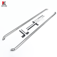 Accesorios para Auto, Estribos de Acero Inoxidable Pulido de 2.4 Pulgadas para VW Transporter T5 T6 2003-2024, Juego Completo, Fijación con Pernos
