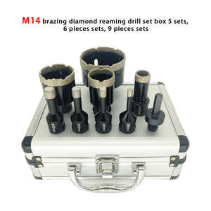 مجموعة عالية الجودة من 9 قطع من لقم الحفر الماسية المثبتة بالتفريغ بسن M14 مع صندوق، تشمل مقاسات 6 و8 و10 و12 و20 و35 و45 و68 ملم لقطع الثقوب السداسية - Product Image 5