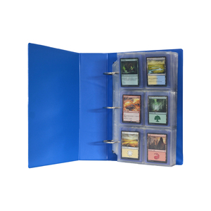 Trading Card Binder 3 Ring Letter D Mechanism PVC Storage Trading Card Album File Folder Toploader Binder