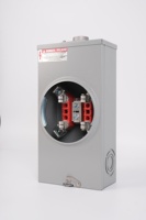 Caja de Conexión para Medidor de Energía Eléctrica Monofásico/Trifásico de 100A/200A, 4 y 7 Garras, Tipo Americano, Acero Galvanizado NEMA3R, Superventas