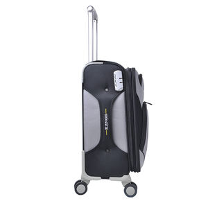 Fabrieksdirect groothandel modieus nieuw design nylon gemengde kleuren uitbreidbare aluminium trolley reiskoffer met wielen - Product Image 3