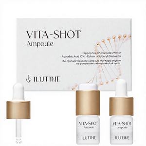 Ampoule éclaircissante liquide à la vitamine C et à l'acide hyaluronique pour le visage, éclat blanchissant, absorption rapide, pour hommes et femmes, quantité pour 2 semaines - Product Image 1