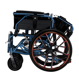 Es adecuado para ancianos y discapacitados, silla de ruedas con asiento inclinado portátil y plegable, silla de ruedas especial reclinable de respaldo alto - Product Image 2